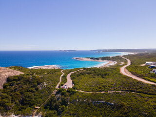 Fototapeta na wymiar Lucky Bay from above, Cape Le Grand, Western Australian Beaches
