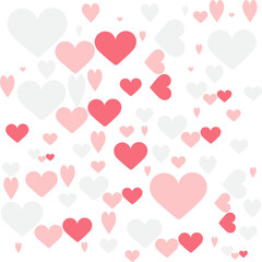 Background valentine day.Cute hand drawn hearts seamless pattern, lovely romantic background, great for Valentine's Day.