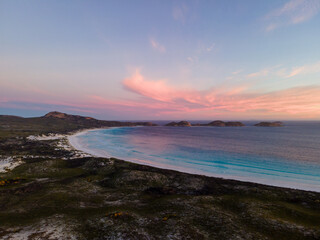 Obraz premium Lucky Bay from above, Cape Le Grand, Western Australian Beaches