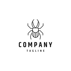 Beetle logo icon design template