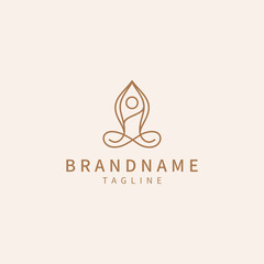 Yoga logo icon design template