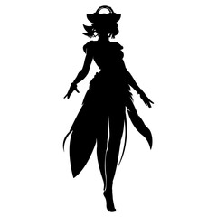 Simple character silhouette design