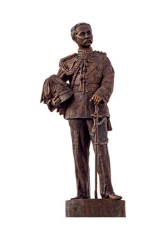 HUA-HIN, Prachuap Khiri Khan, Thailand. - NOVEMBER 22, 2022 : Thai King Chulalongkorn Rama V one of the great seven 7 king on white background.