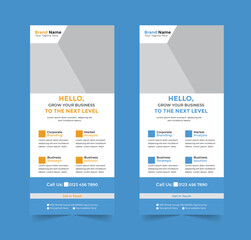 Modern business rack card or dl flyer templates