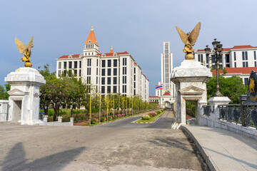 Landscape of Cathedral of Learning (CL) Building at Assumption University (ABAC).