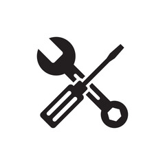 screwdriver icon , mechanical icon vector