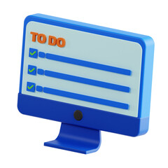 Computer electronic device 3d illustration