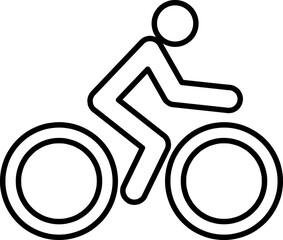 Bike icon vector logo template on white background