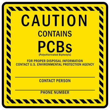 caution contain PCBs polychlorinated biphenyls