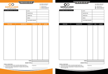 Invoice Template, Bill Template, Receipt Template, Customer Invoice, Goods Invoice