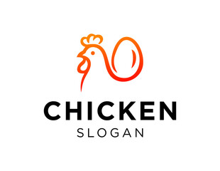 Logo about Chicken on white background. created using the CorelDraw application.