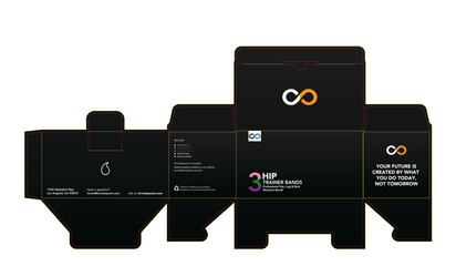 Brand Box Packaging Design Template, Carton Design, Box Design, Product Outlay, Packaging