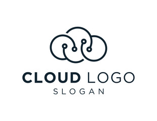 Logo about Cloud on white background. created using the CorelDraw application.