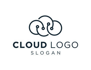 Obraz premium Logo about Cloud on white background. created using the CorelDraw application.