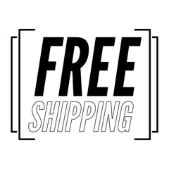 Free Shipping Text Promo Elements