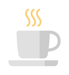 coffee, cafe, tea flat icon / png ( background transparent )