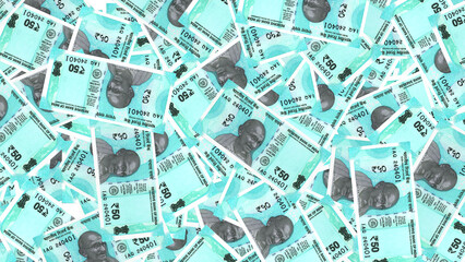 Obraz premium Indian INR 50 Rupees Notes