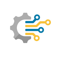 DX ( digital transformation )  icon illustration / png ( background transparent )
