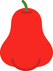 Rose apple fruit icon.