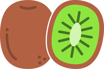 Kiwi fruit icon.
