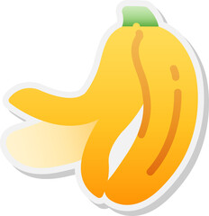 Banana sticker icon.