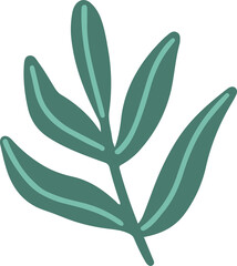 hand draw doodle flower element