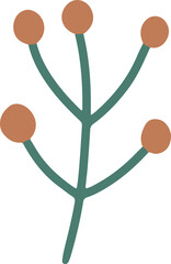 hand draw doodle flower element