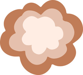 hand draw doodle flower element