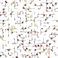 Decorative diagram colorful geometric figures background illustration