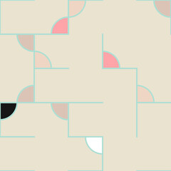 Fototapeta premium Decorative diagram colorful geometric figures background illustration
