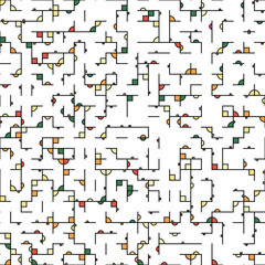 Decorative diagram colorful geometric figures background illustration