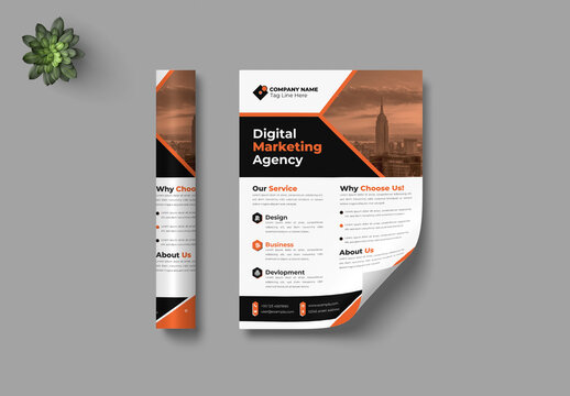 Digital Marketing Agency Flyer Layout
