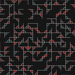 Decorative diagram colorful geometric figures background illustration