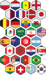world cup flags of countries