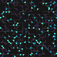 Obraz premium Decorative diagram colorful geometric figures background illustration
