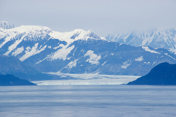 Fototapeta na wymiar Glacier in polar regions of alaska