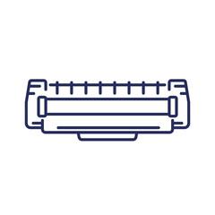 printer cartridge, toner line icon