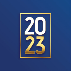 happy new year occasion banner with 2023 lettering and text space