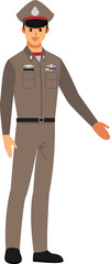 policeand cop character 