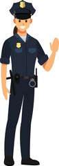 policeand cop character 
