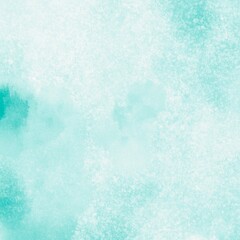 Cyan Watercolor Splash Background Square Paper