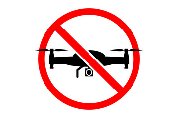 ドローン禁止のイラスト(png)