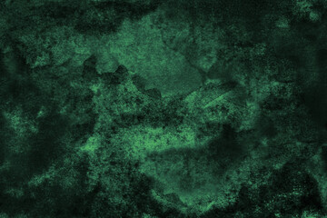 Fototapeta na wymiar Black green abstract watercolor pattern. Dark emerald green color. Art background for design. Marble effect. Grunge.