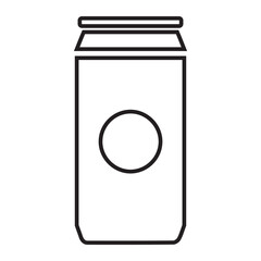 Beverage container, canned drink, soda tin icon