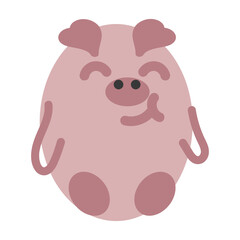 Cute Pig Hand Drawn illustration