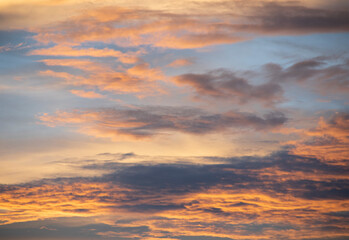 sky at sunset golden clouds