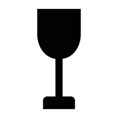 Beverage container, disposable wine glass, drink glass icon