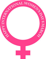 international womens day badge