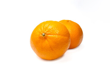 Fresh orange isolated on white background