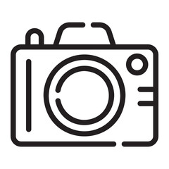 photo camera line icon
